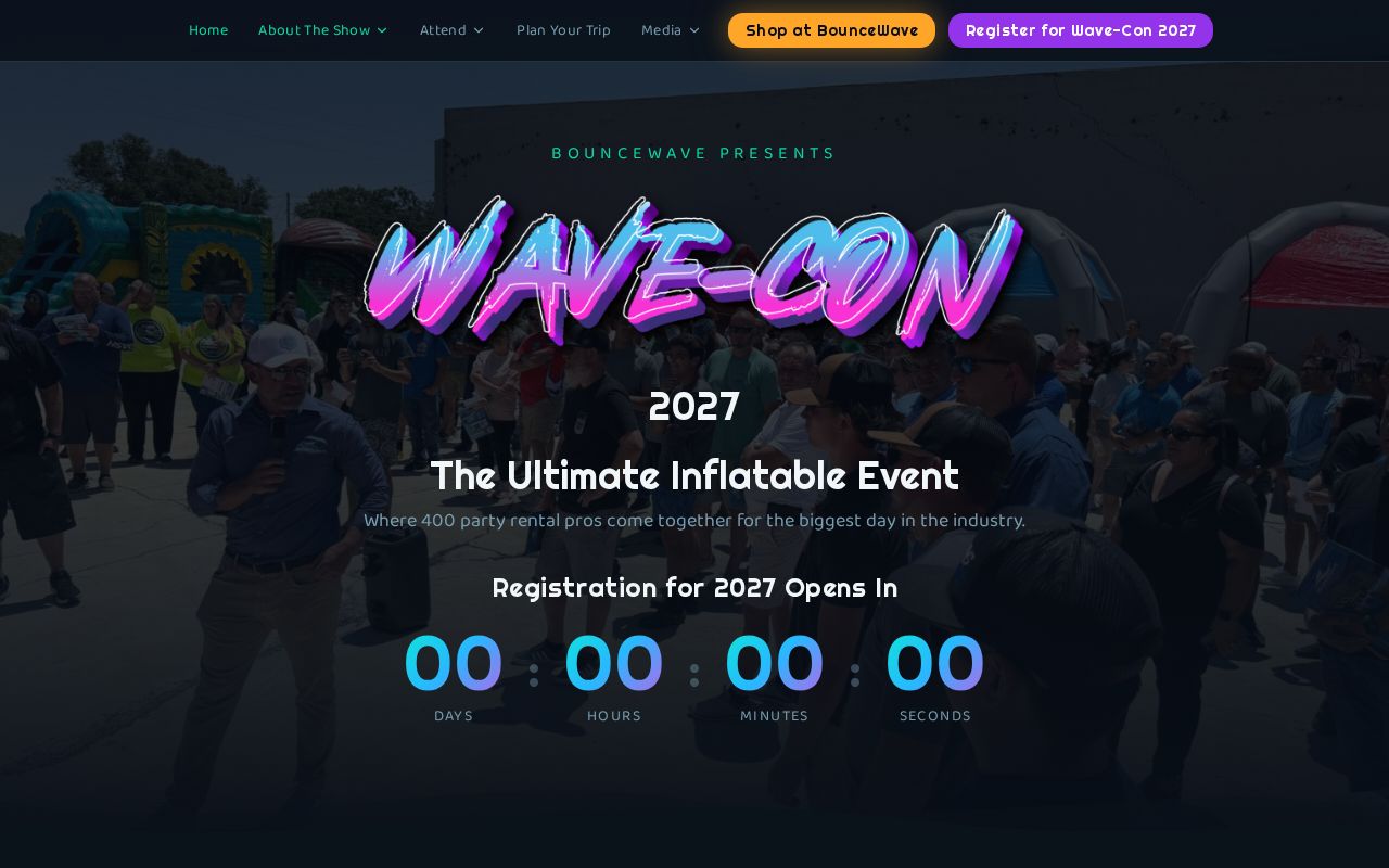 Wave-Con website screenshot